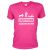 Pinkes Bräutigam T-Shirt mit Saufschild-Aufdruck
