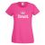 Pinkfarbenes JGA-Shirt mit Krone und Braut-Schriftzug