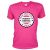Pinkfarbenes Herren JGA-Shirt mit Prädikat Randvoll-Aufdruck