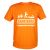 Orange-farbenes JGA-Trauzeugen-Shirt mit Saufzeuge-Motiv