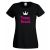Schwarzes Junggesellinnenabschied-T-Shirt mit Team Braut-Schriftzug und Krone