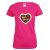 Pinkfarbenes JGA T-Shirt mit Lebkuchenherz und Team Braut-Schriftzug