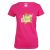 Pinkfarbenes Team Braut T-Shirt mit Stern-Motiv