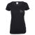 Stilvolles schwarzes Damen JGA-Shirt mit Team Braut-Brustlogo in Weiss-Kupfer