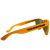 Orange-farbene Fun-Sonnenbrille mit Rock vorm Ring-Aufschrift