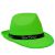 Neongrüner Junggesellinnenabschied-Hut mit Team Braut-Hutband
