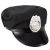 Schwarze Damen-Polizeimütze für Fasching