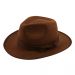 Brauner Abenteurer-Hut mit Hutband