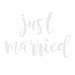 Just Married-Aufkleber als Hochzeitsauto-Deko