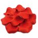 Deko-Rosenblätter aus Textilstoff in Rot