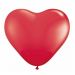 Roter Luftballon in Herzform
