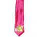 Team Braut-Krawatte mit Stern - JGA-Accessoire in Pink