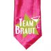 Team Braut-Motiv mit Stern auf pinkfarbener Krawatte
