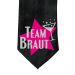 Team Braut Stern-Motiv auf schwarzer Damen-Krawatte