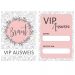 JGA VIP-Pass im Blumen-Design für die Braut