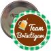Button "Team Bräutigam" - Bierkrug - Grün