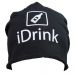 Schwarze JGA-Mütze mit iDrink-Motiv