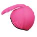 Pinkfarbener Helmüberzug mit Hasenohren für Halbschalen-Helme