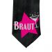 Braut-Stern-Motiv auf schwarzer Krawatte