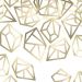 Goldfarbene Deko Cutouts in Diamant-Form für den Junggesellenabschied