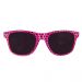 Kunststoff-Sonnenbrille - Pink mit schwarzen Punkten