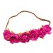 Pinkfarbenes Blumenkranz-Haarband - Kopfschmuck für den JGA
