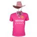 Pinkfarbenes Bräutigam-Cowboy-Kostüm für den Junggesellenabschied