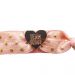 Rosafarbenes Herz-Armband mit Team Braut-Gravur für den Junggesellinnenabschied