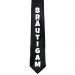 Schwarze Junggesellenabschied-Krawatte mit Bräutigam-Schriftzug - Motiv