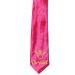 Pinkfarbene Braut-Krawatte mit goldfarbener Krone