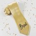 Junggesellenabschied Krawatte in Gold mit Braut-Aufdruck
