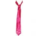 Pinkfarbene JGA-Krawatte mit Braut-Schriftzug und Herzen