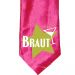 Krawatte "Braut" - Star - Pink