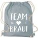 Rucksack "Team Braut" - Pfeil - Grau