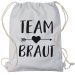 Rucksack "Team Braut" - Pfeil - Hellgrau