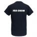 Schwarzes JGA Crew-Shirt - Rücken-Aufdruck