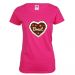 Pinkes JGA Braut T-Shirt mit Lebkuchenherz