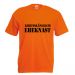 Orangefarbenes Herren-JGA-Shirt mit Eheknast-Schriftzug