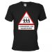 Schwarzes JGA T-Shirt mit Junggesellen Wanderung-Aufdruck