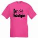 Pinkfarbenes JGA-Shirt für Männer mit Bräutigam-Motiv