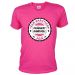 Pinkfarbenes Herren JGA-Shirt mit Prädikat Randvoll-Aufdruck