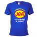 Blaues JGA T-Shirt Team Bräutigam im Superhelden-Stil