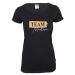 Stilvolles JGA-Shirt in Schwarz-Kupfer mit Team Braut-Aufdruck und Namen personalisiert