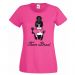Pinkes Team Braut-Shirt mit Comic-Motiv
