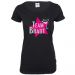 Schwarzes Team Braut T-Shirt mit Stern für den Junggesellenabschied