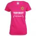 Pinkfarbenes Team Braut Junggesellenabschied-Shirt im Western-Look