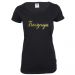 T-Shirt "Trauzeugin" - Glamour - Schwarz