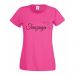 Pinkfarbenes Baumwoll-Shirt mit Trauzeugin-Motiv