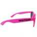 Pinkfarbene Fun-Sonnenbrille mit Bräutigam-Aufschrift