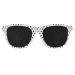 Fun-Sonnenbrille - Weiss mit schwarzen Punkten